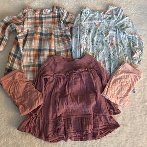 Angel Dear Girls' Dress and Legging 18-24M Bundle